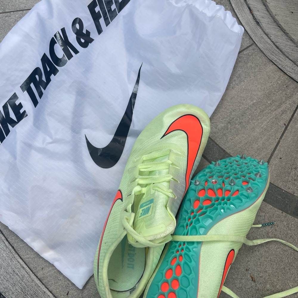Nike Track & Field Spikes in Neon Green and Orange